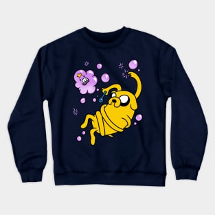 playing with bubbles Crewneck Sweatshirt